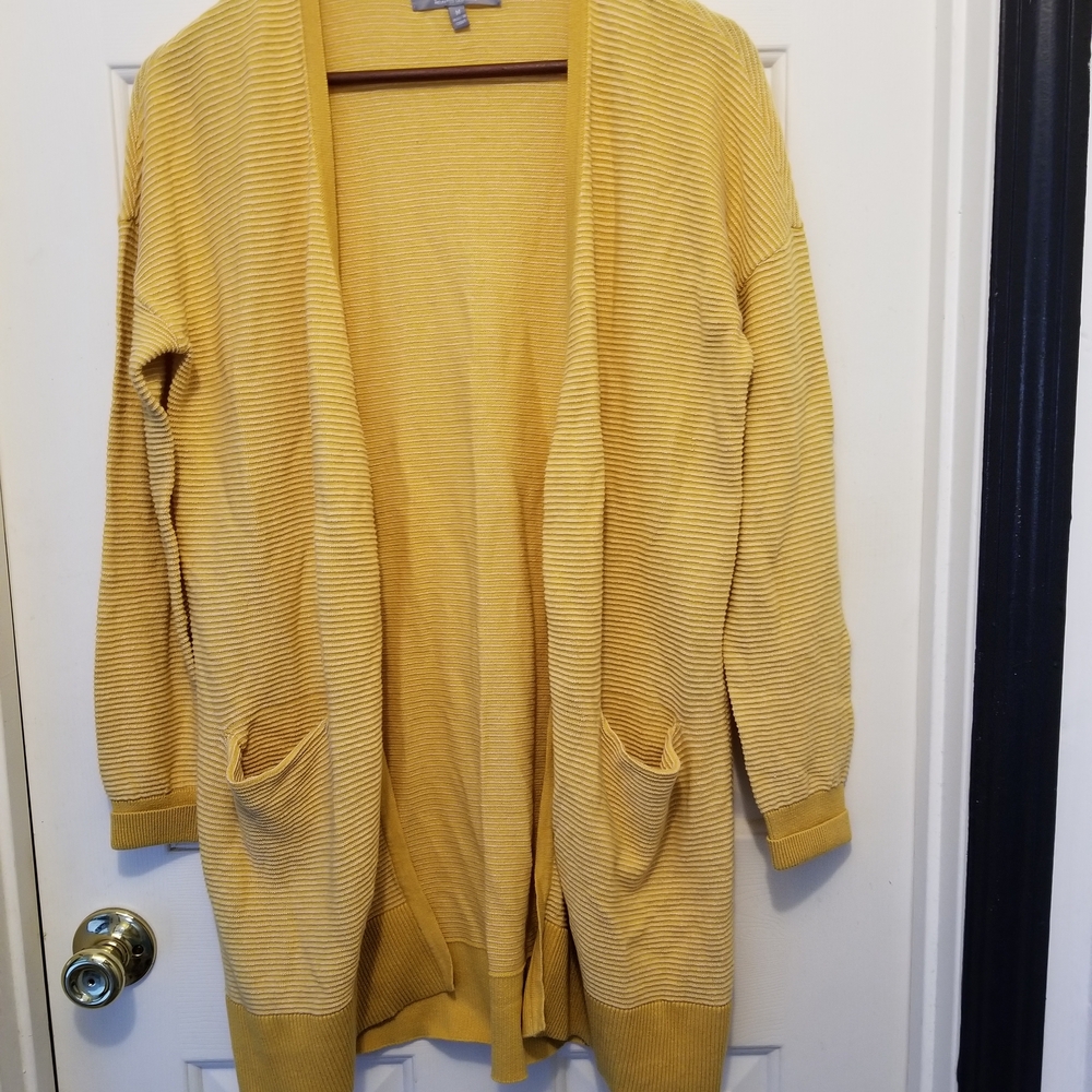 Marled Mustard Yellow Women's Cardigan